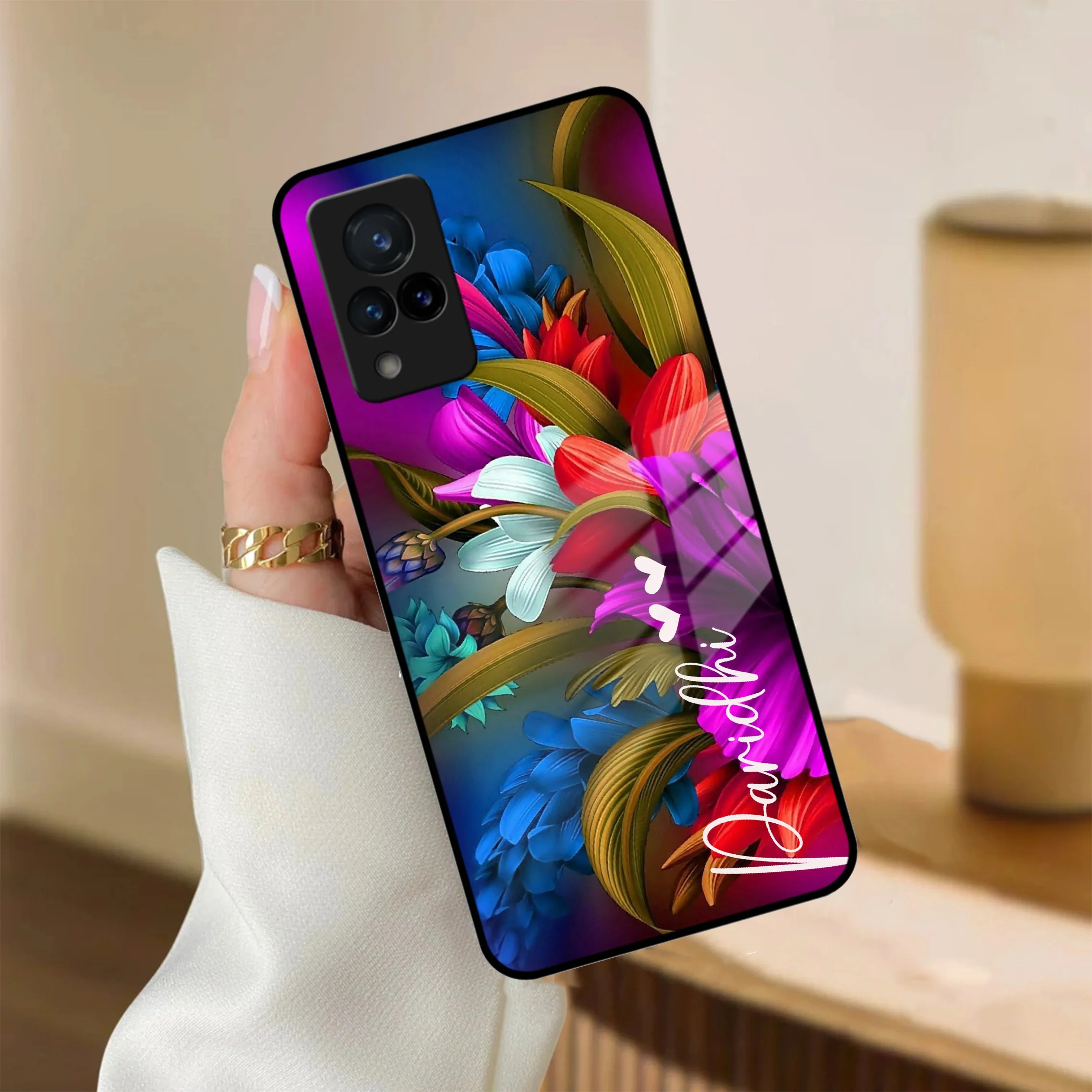 Margenta Glass Case Cover For Vivo - ShopOnCliQ