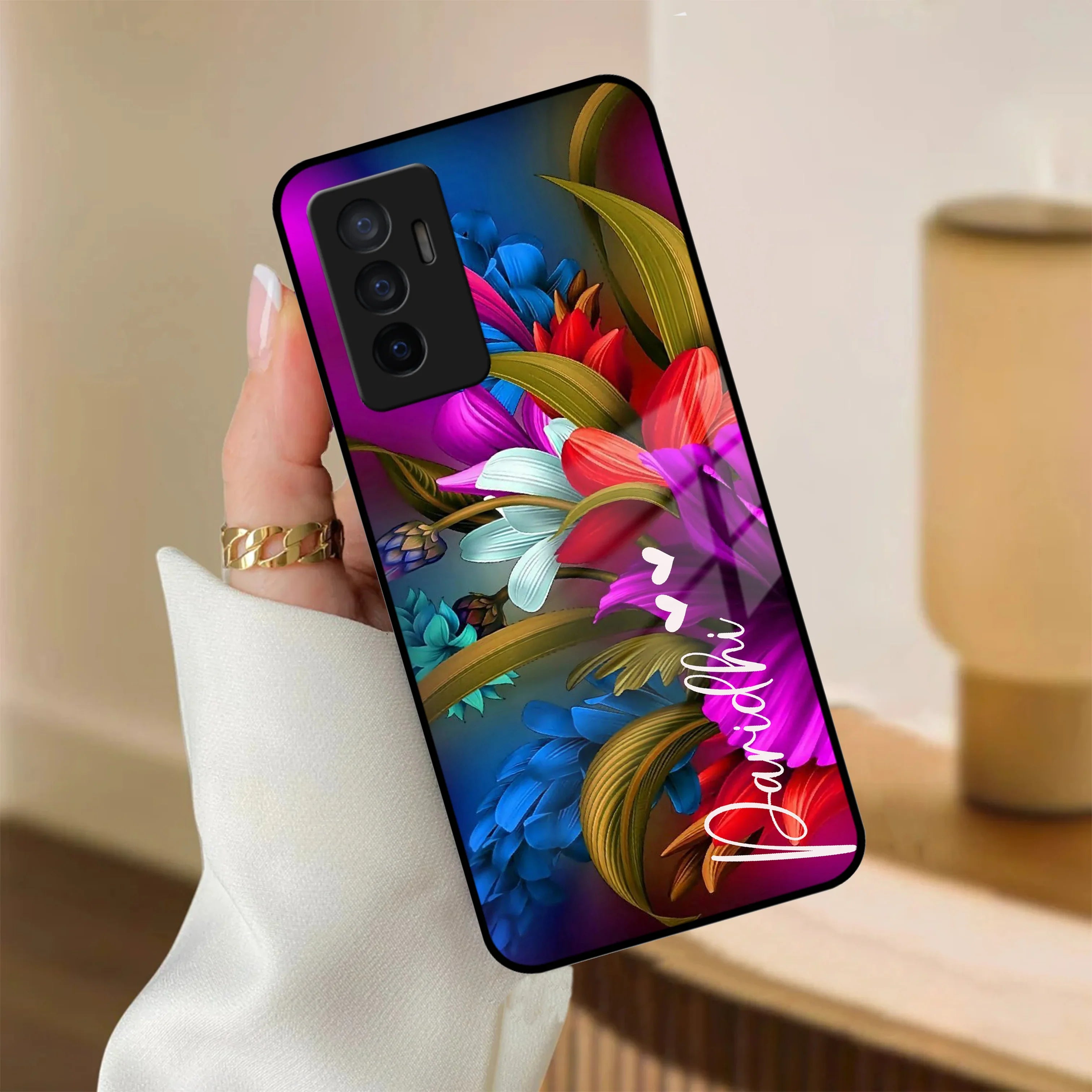 Margenta Glass Case Cover For Vivo - ShopOnCliQ