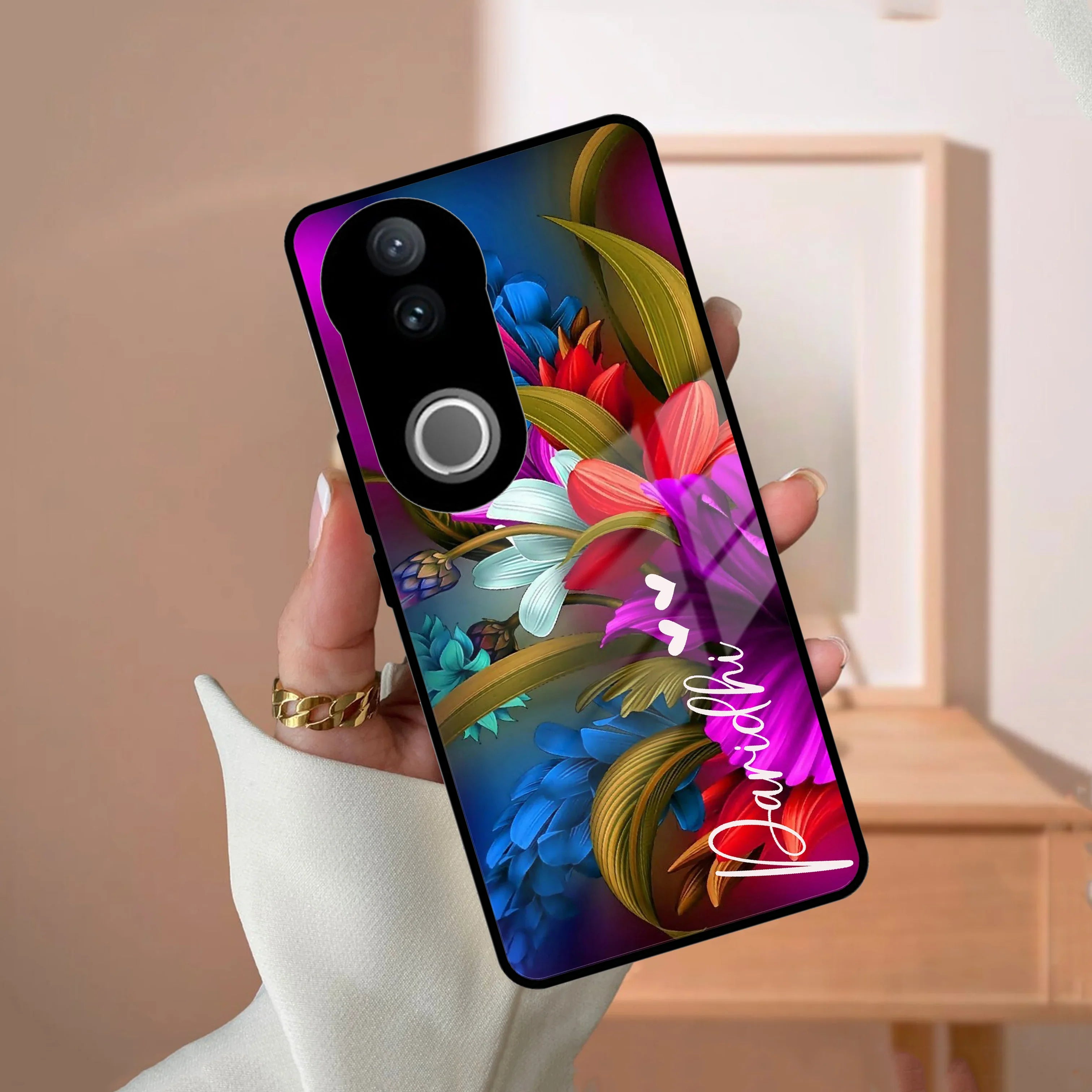 Margenta Glass Case Cover For Vivo - ShopOnCliQ