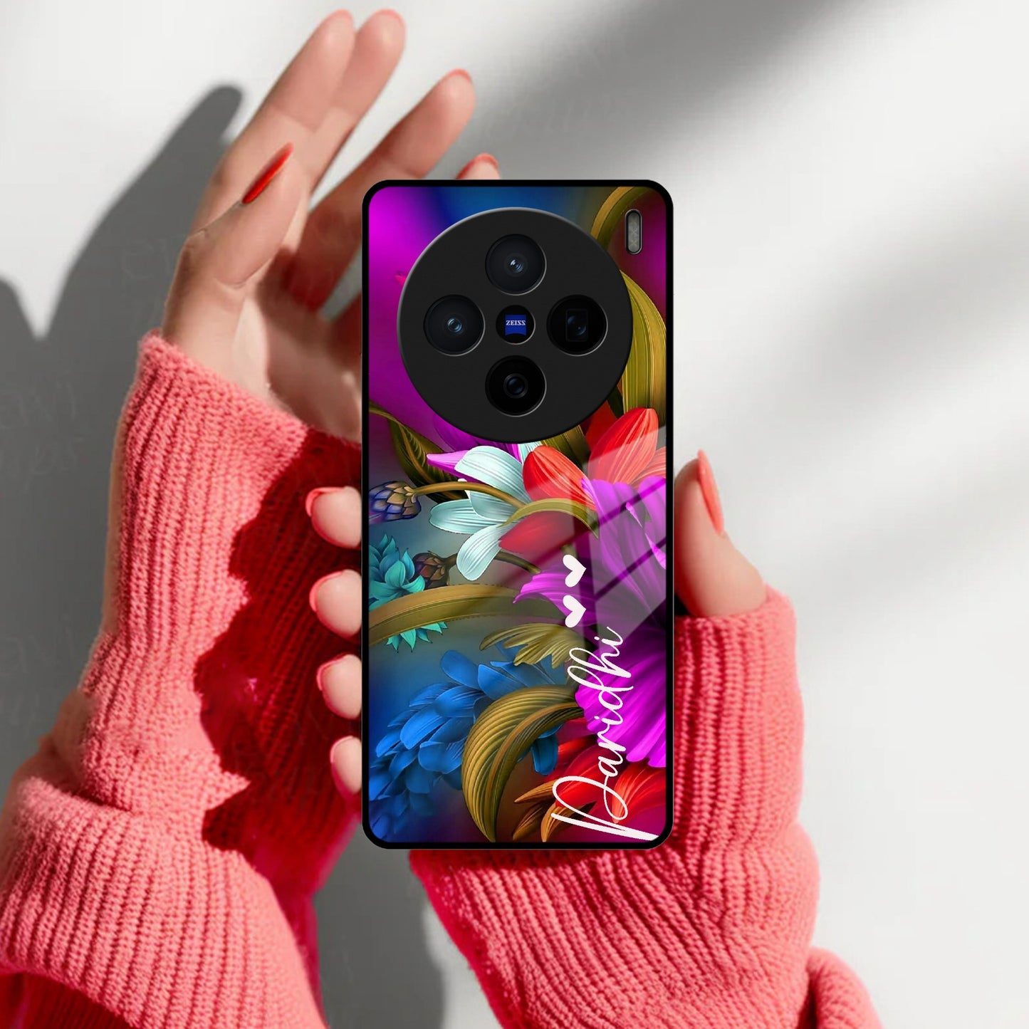 Margenta Glass Case Cover For Vivo