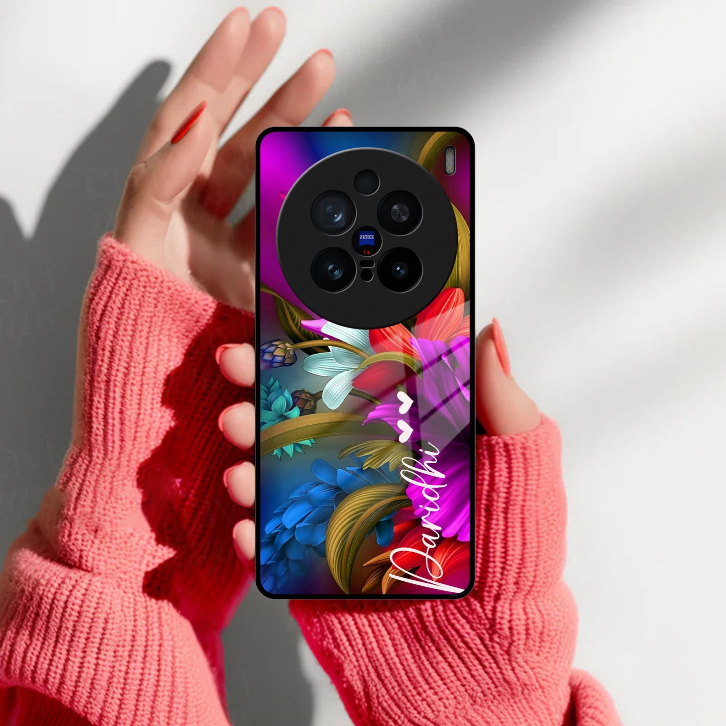 Margenta Glass Case Cover For Vivo