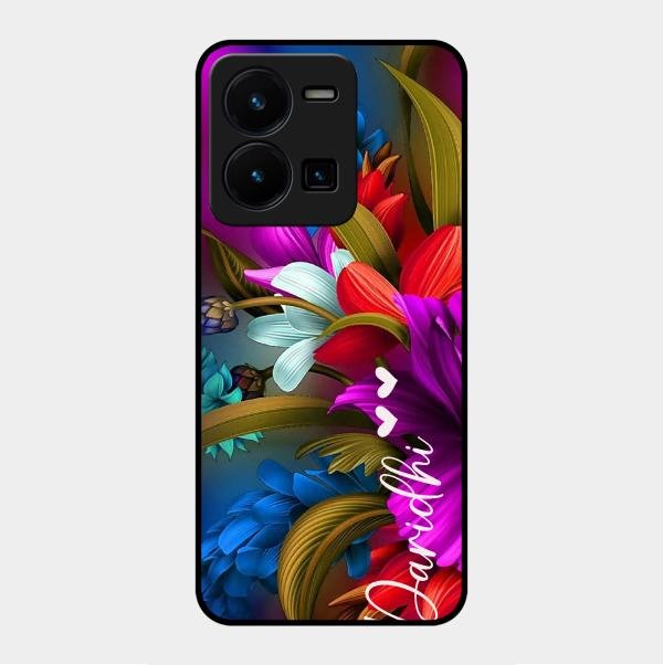 Margenta Glass Case Cover For Vivo Y35