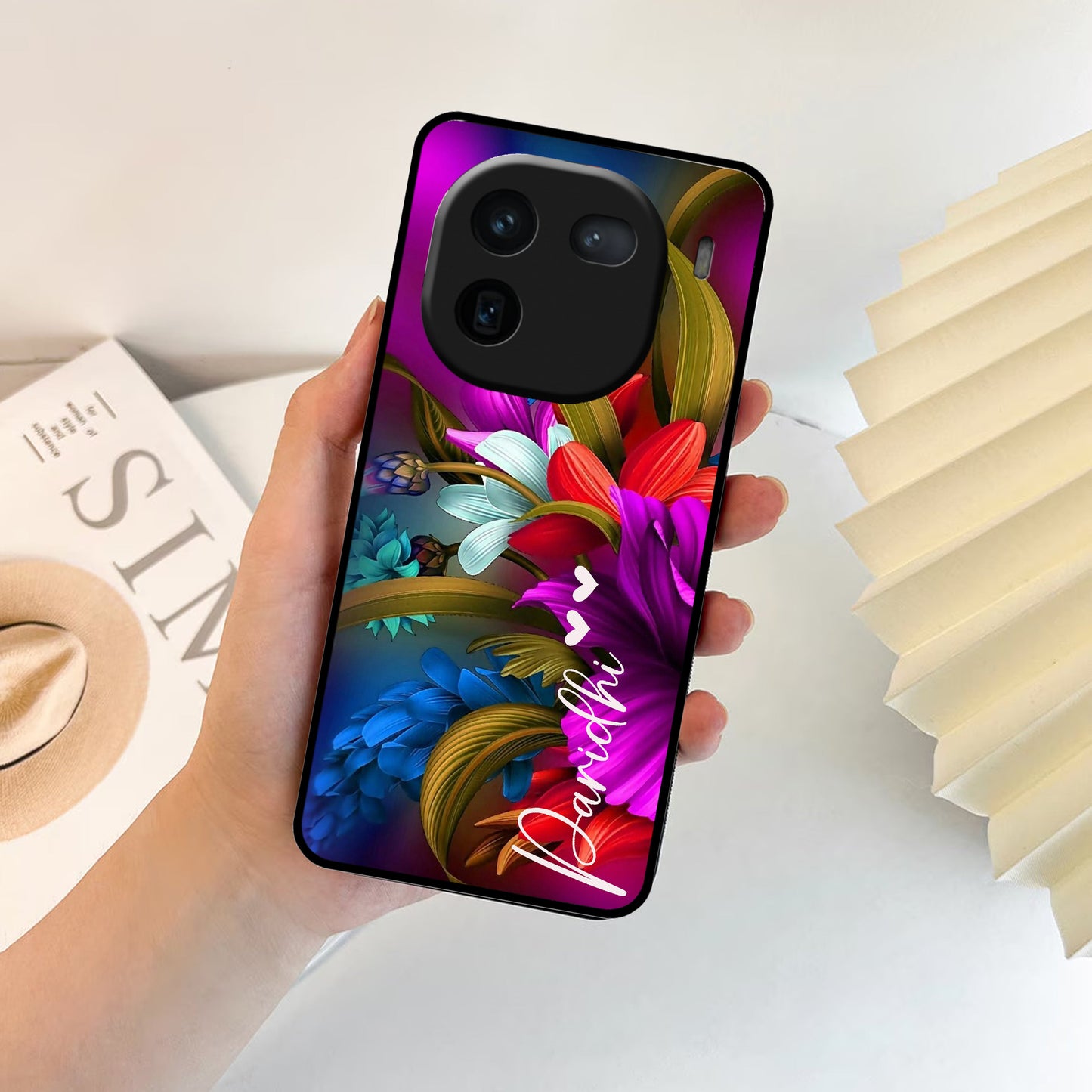 Margenta  Glossy Metal Case Cover For Vivo