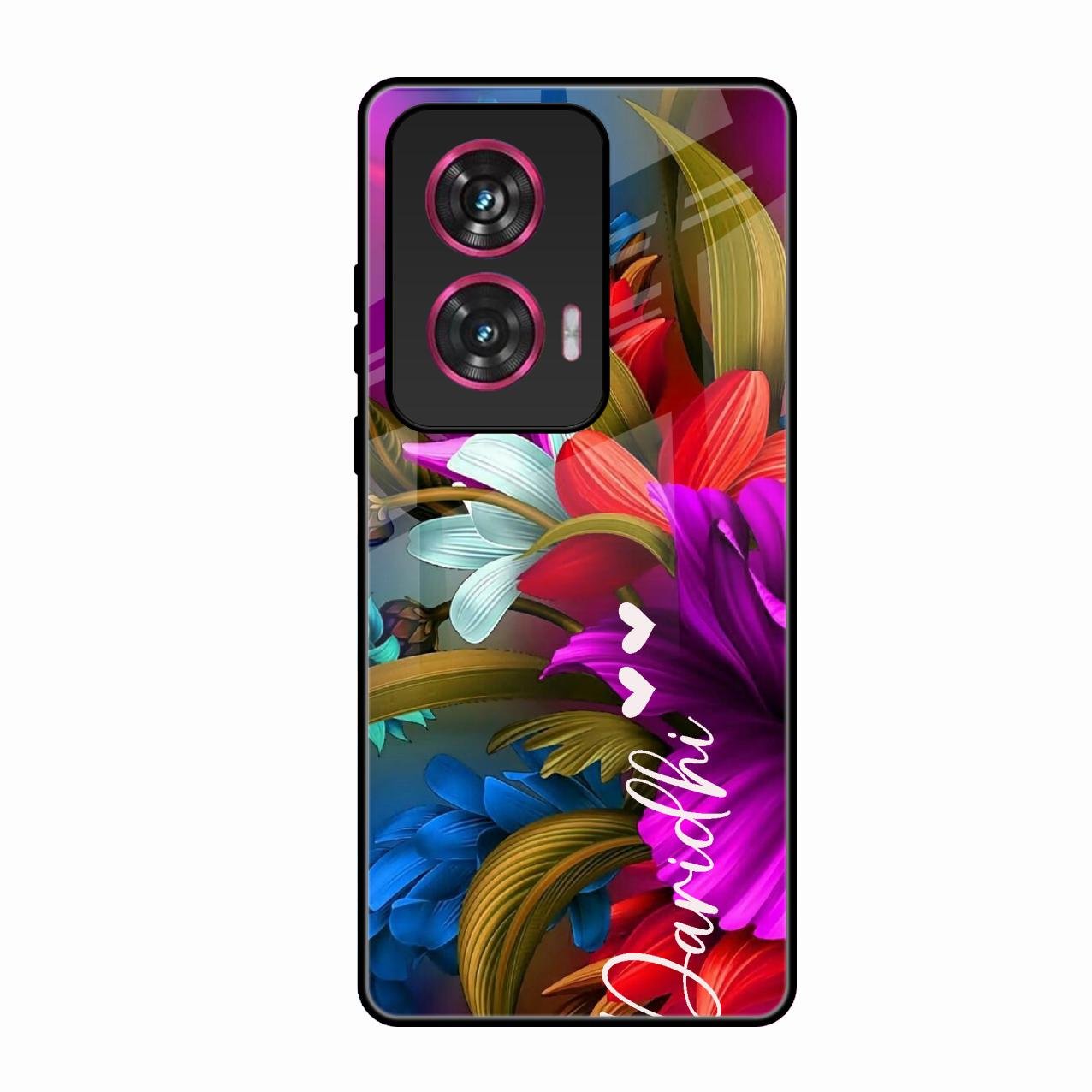 Margenta Glossy Metal Case Cover For Motorola Edge 50 Fusion 5G