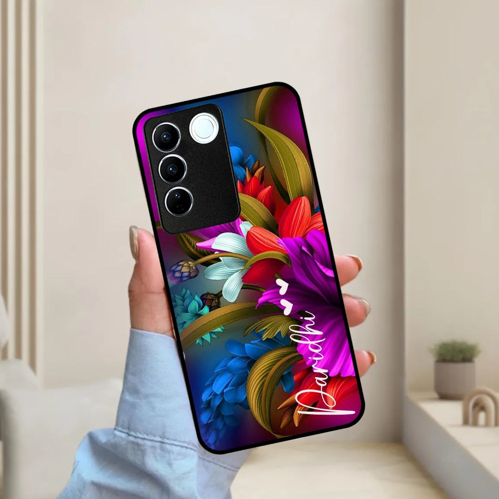 Margenta  Glossy Metal Case Cover For Vivo