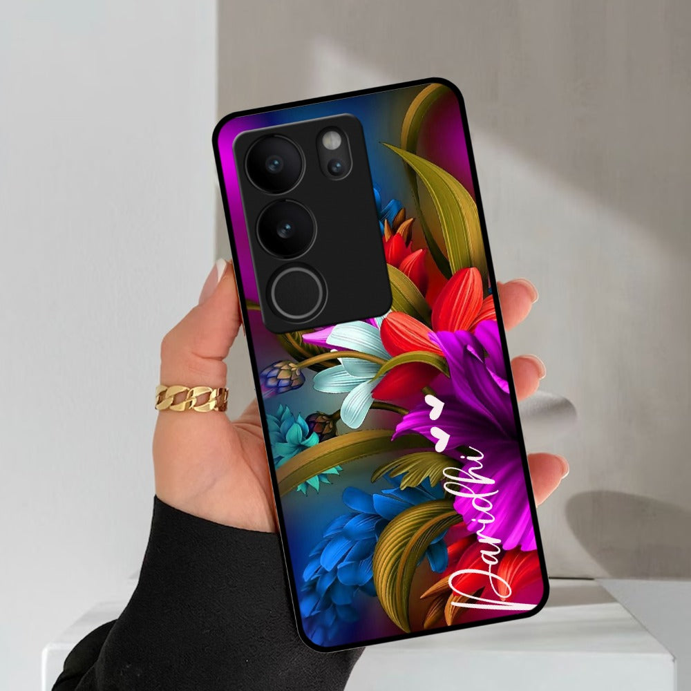 Margenta  Glossy Metal Case Cover For Vivo