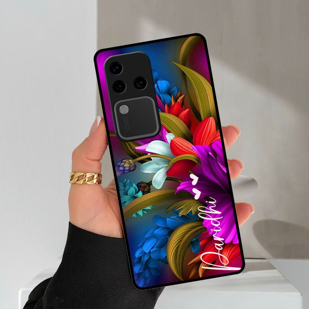 Margenta  Glossy Metal Case Cover For Vivo