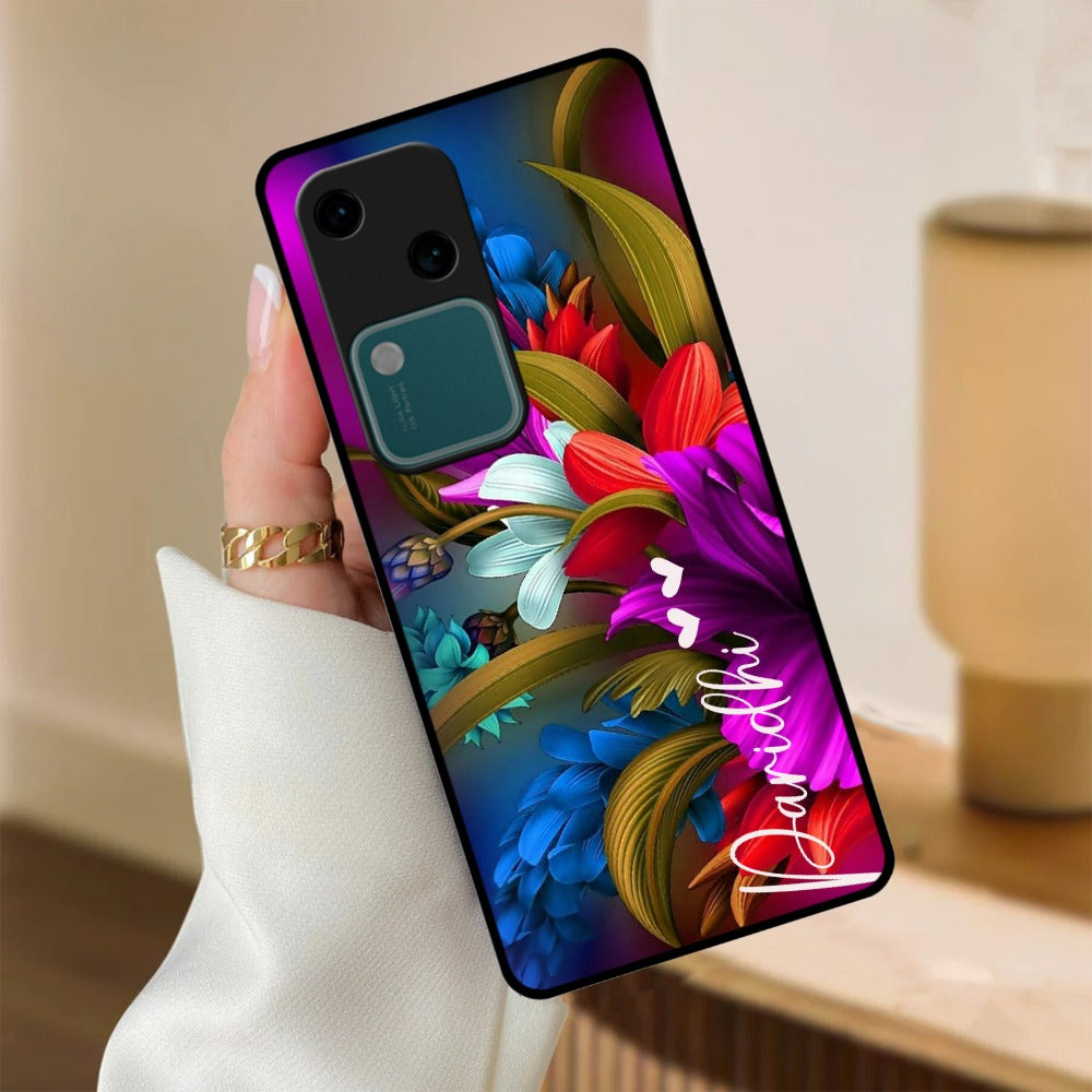 Margenta  Glossy Metal Case Cover For Vivo