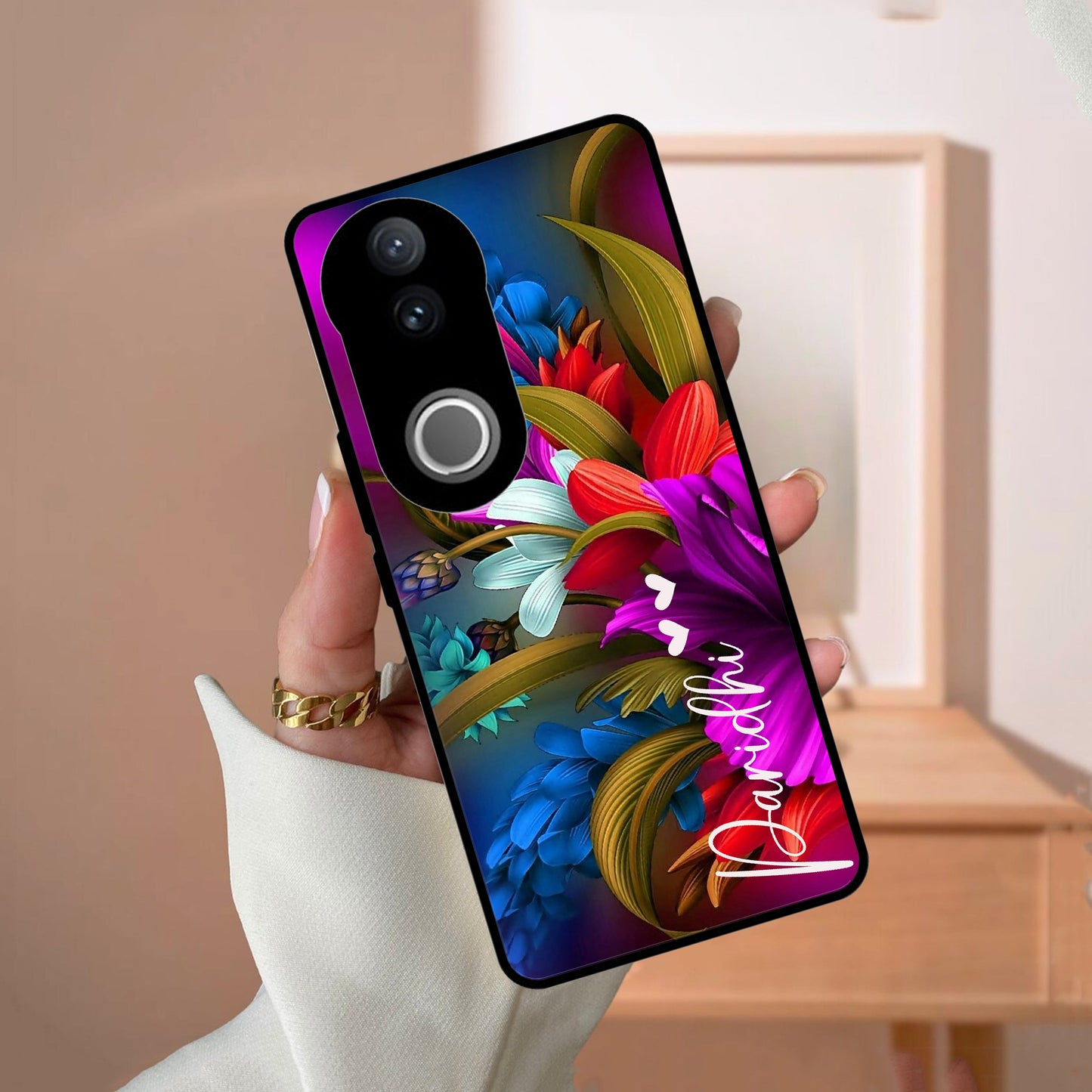 Margenta  Glossy Metal Case Cover For Vivo