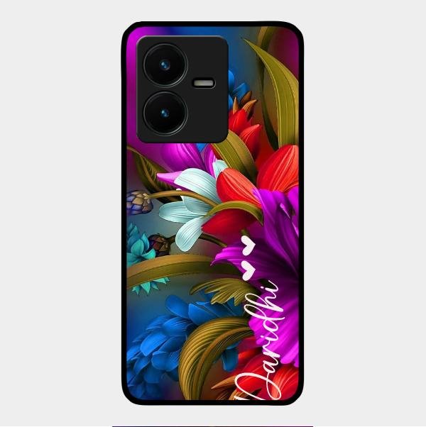 Margenta Glossy Metal Case Cover For Vivo Y22