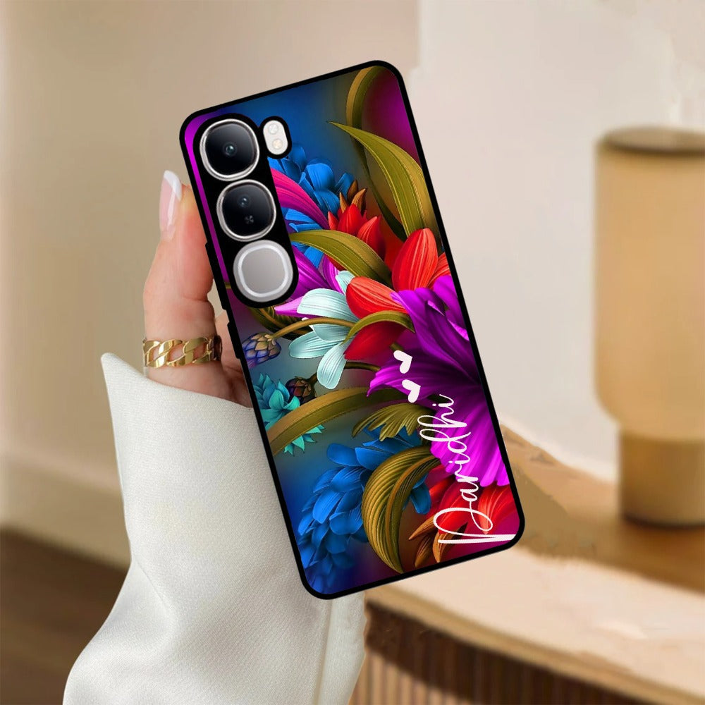 Margenta  Glossy Metal Case Cover For Vivo