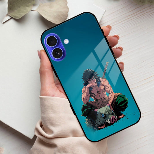 Masked Slayer Glass Case Cover For iPhone