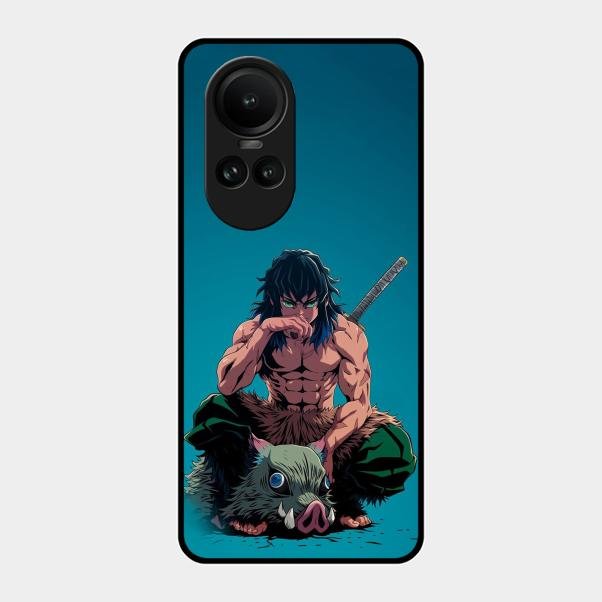 Masked Slayer Glass Case Cover For Oppo Reno 10 5G