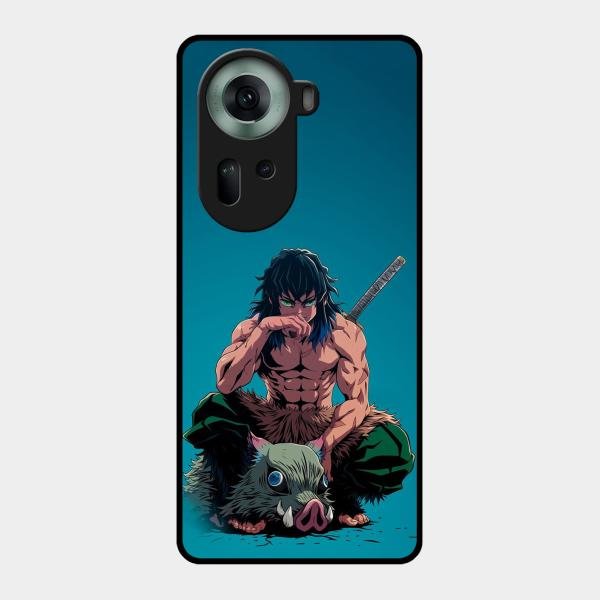 Masked Slayer Glass Case Cover For Oppo Reno 11 5G