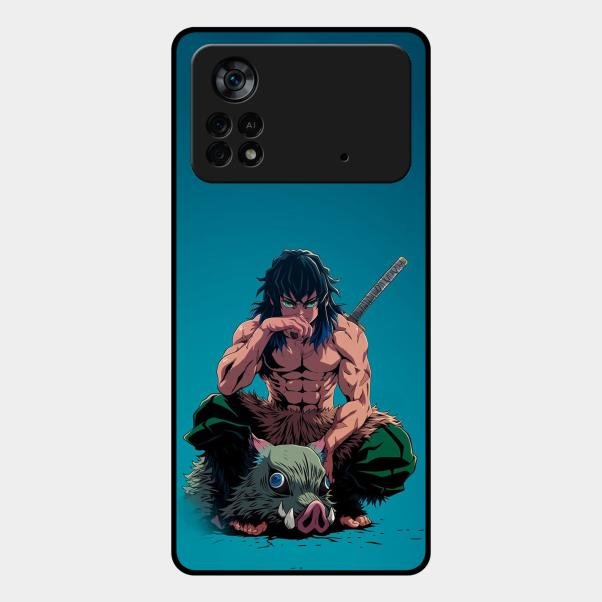 Masked Slayer Glass Case Cover For Poco X4 Pro 5G