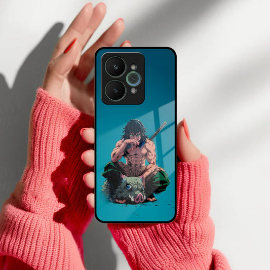 Masked Slayer Glass Case Cover For Realme