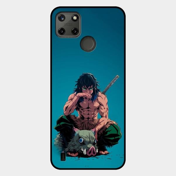Masked Slayer Glass Case Cover For Realme C21Y