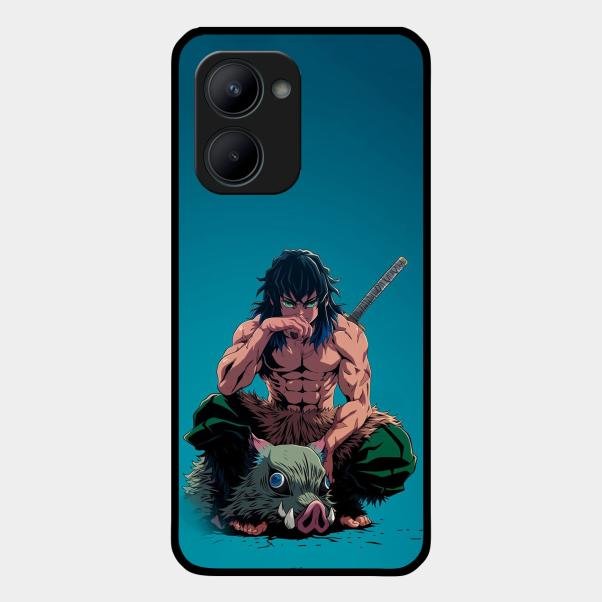 Masked Slayer Glass Case Cover For Realme C33 2023