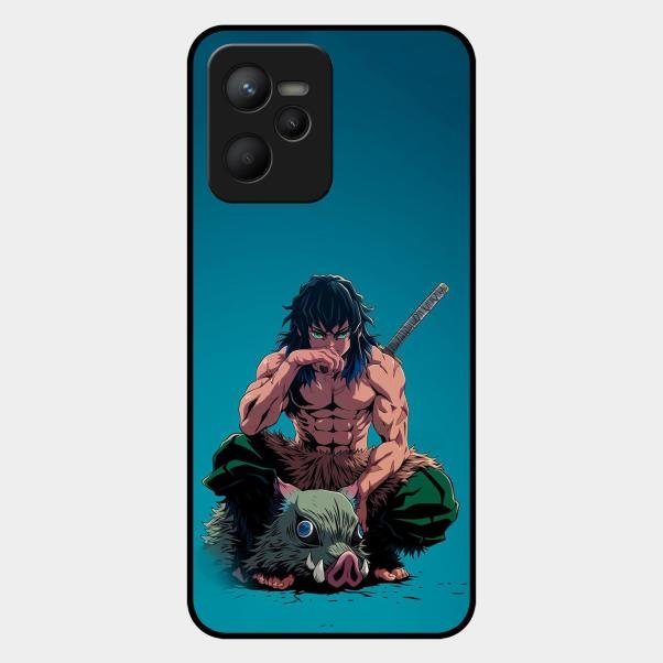 Masked Slayer Glass Case Cover For Realme C35