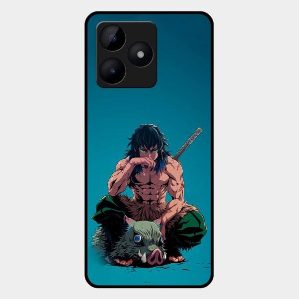 Masked Slayer Glass Case Cover For Realme C53