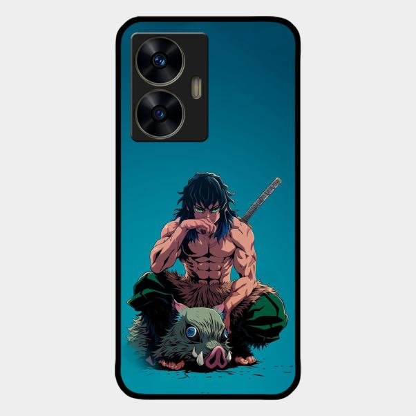 Masked Slayer Glass Case Cover For Realme C55