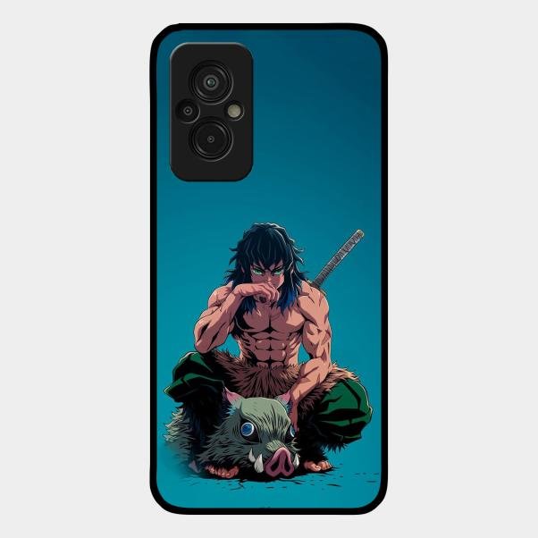 Masked Slayer Glass Case Cover For Redmi 11 Prime 4G