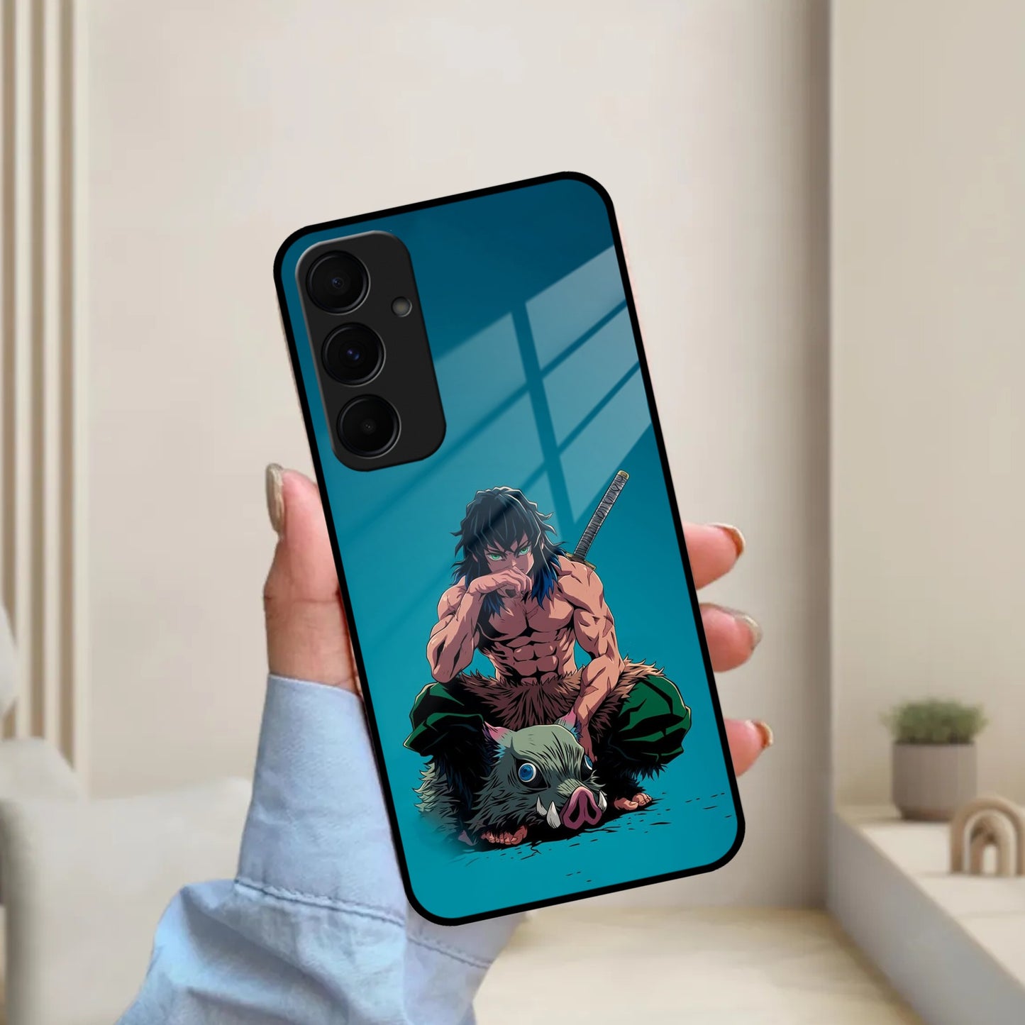 Masked Slayer Glass Case Cover For Samsung