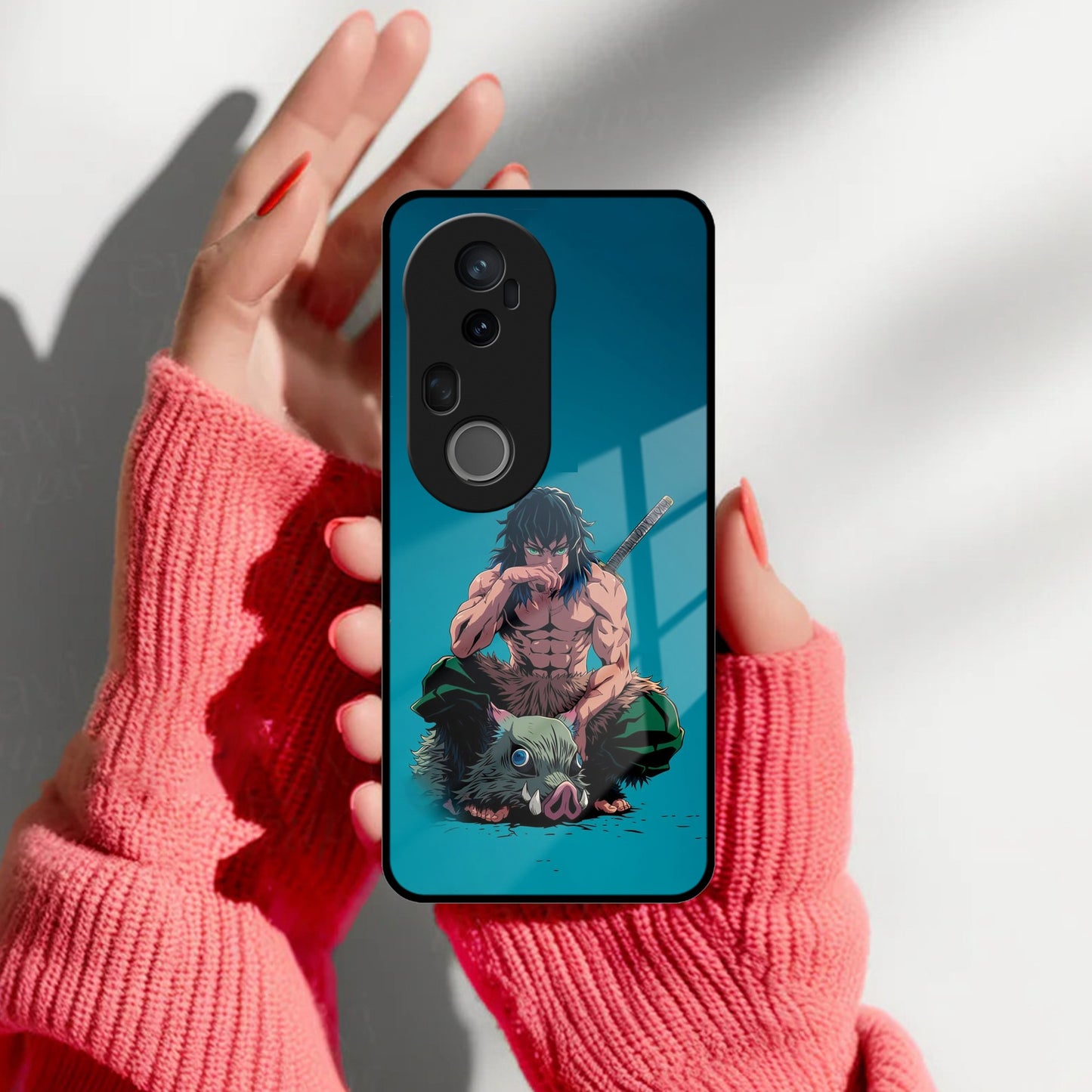 Masked Slayer Glass Case Cover For Vivo