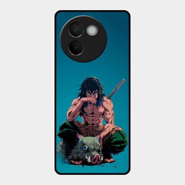Masked Slayer Glass Case Cover For Vivo V30E 5G