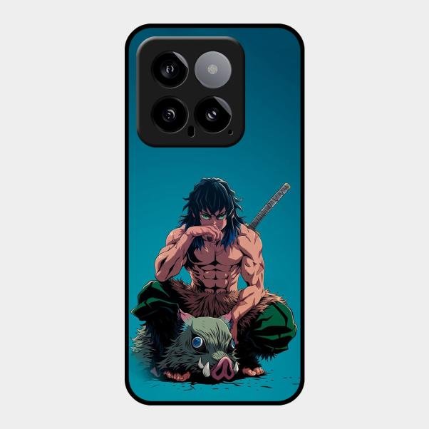 Masked Slayer Glass Case Cover For Xiaomi 14 5G