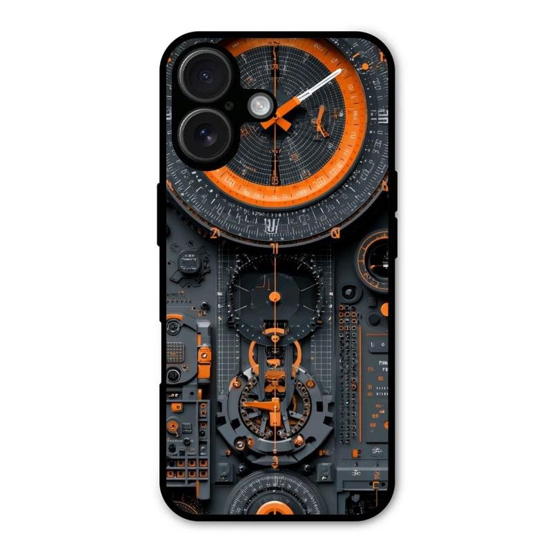 Mechanical Timepiece Glass Phone Cover iPhone 16 Plus