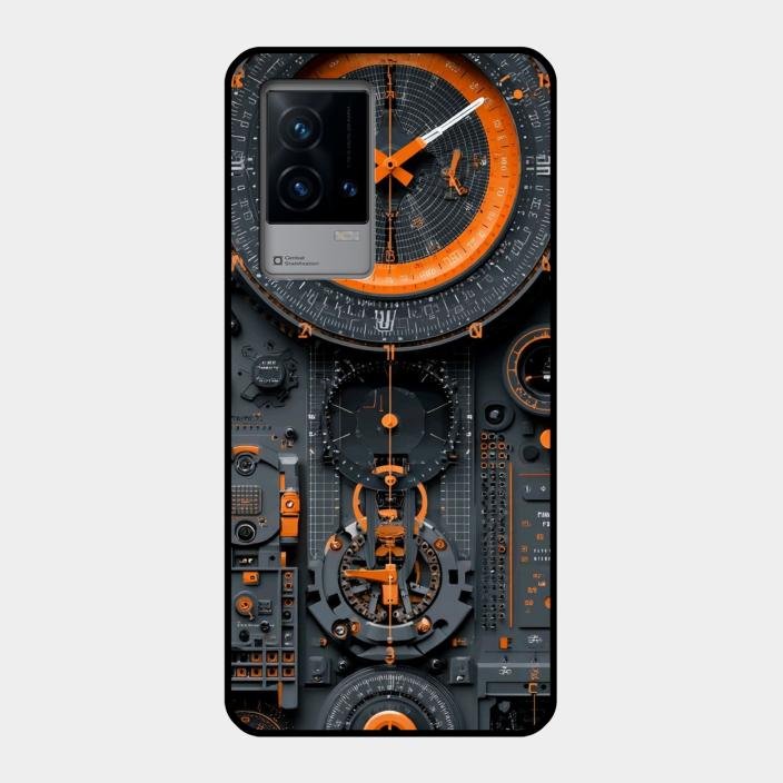 Mechanical Timepiece Glass Phone Cover Iqoo 9 5G