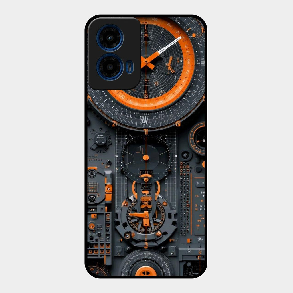 Mechanical Timepiece Glass Phone Cover Motorola G45 5G