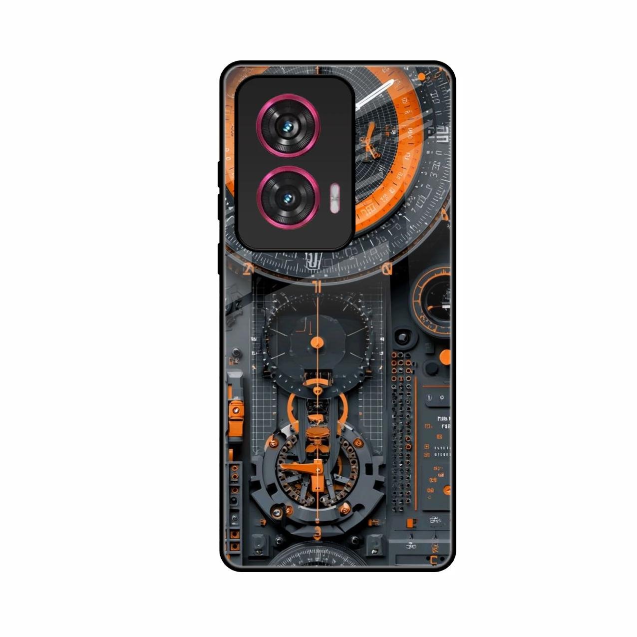 Mechanical Timepiece Glass Phone Cover Motorola G85 5G