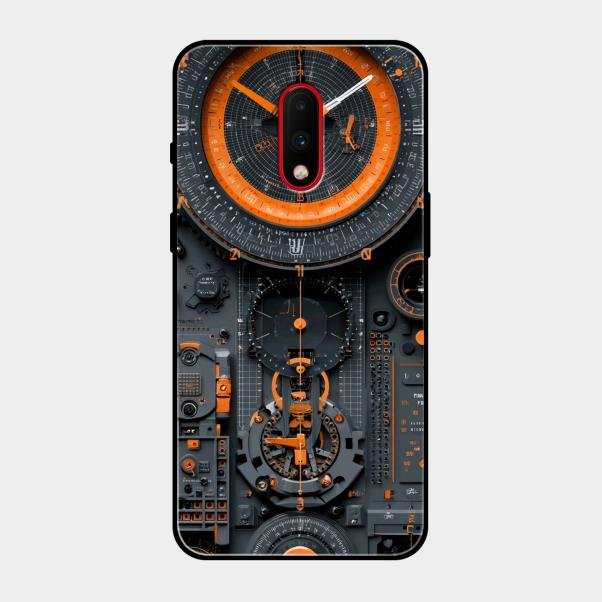 Mechanical Timepiece Glass Phone Cover Oneplus 7