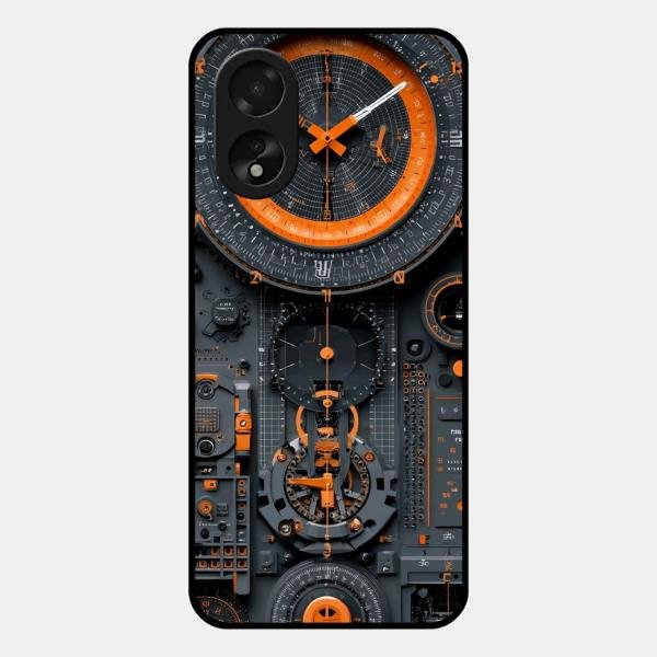Mechanical Timepiece Glass Phone Cover Oppo A38