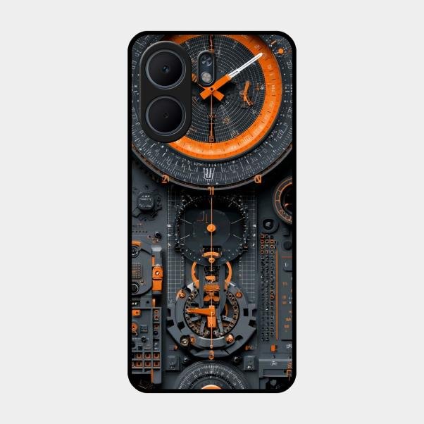 Mechanical Timepiece Glass Phone Cover Oppo A5X 5G