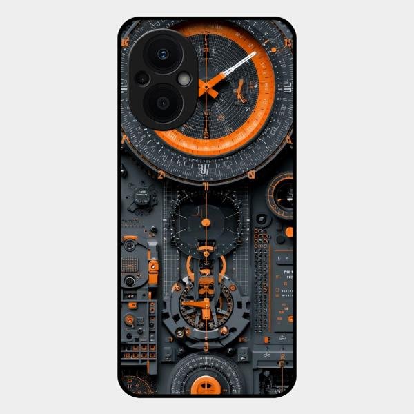 Mechanical Timepiece Glass Phone Cover Oppo F21S Pro 5G