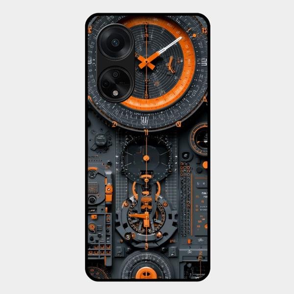 Mechanical Timepiece Glass Phone Cover Oppo F23 5G