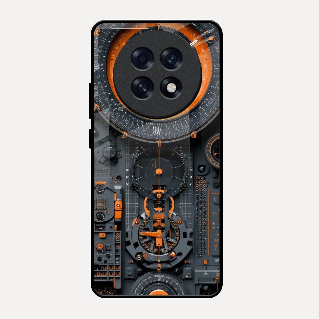 Mechanical Timepiece Glass Phone Cover Oppo F31 Pro Plus 5G