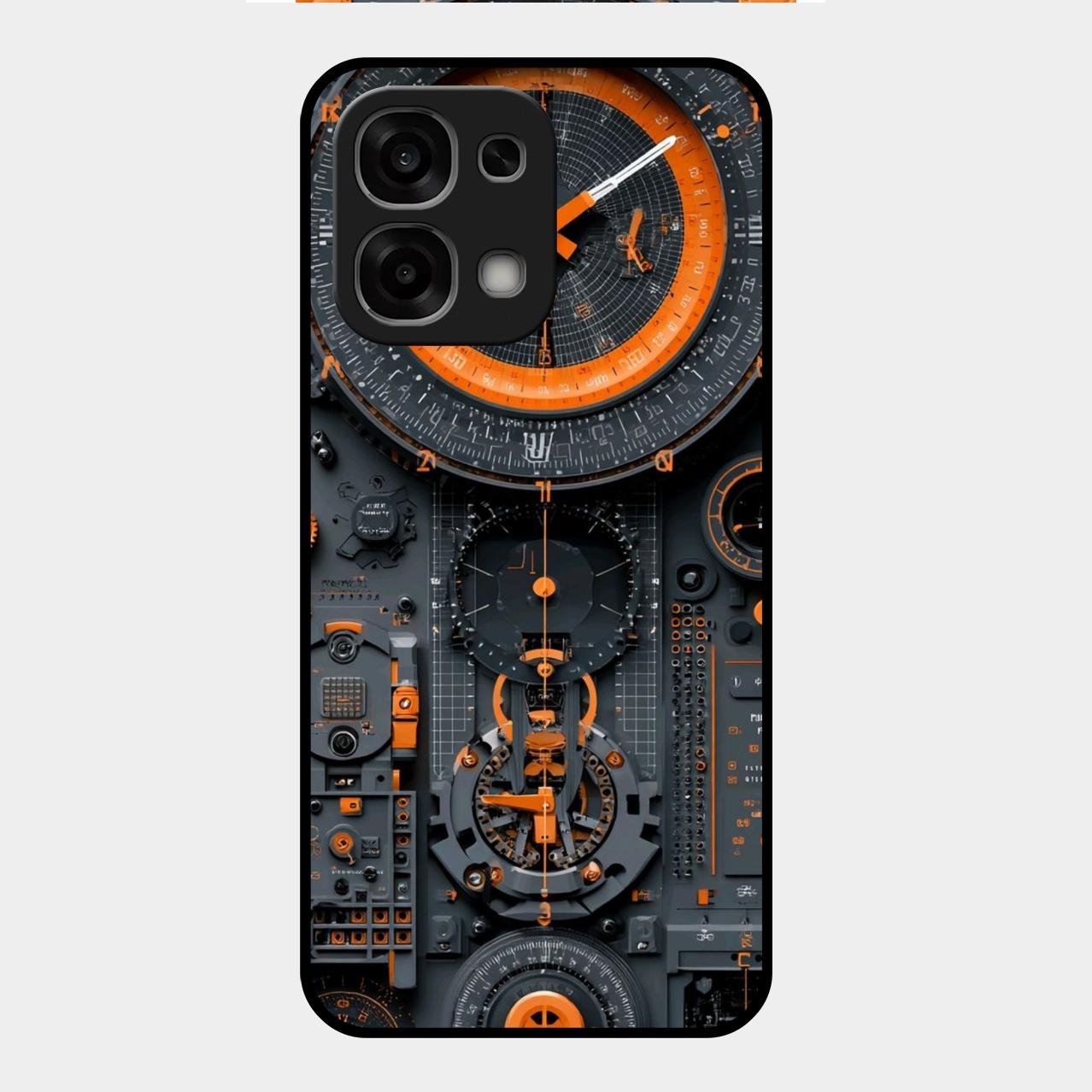 Mechanical Timepiece Glass Phone Cover Oppo F33 5G