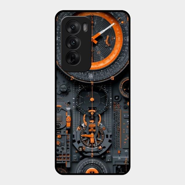 Mechanical Timepiece Glass Phone Cover Oppo Reno 12 5G