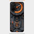 Mechanical Timepiece Glass Phone Cover Poco C71