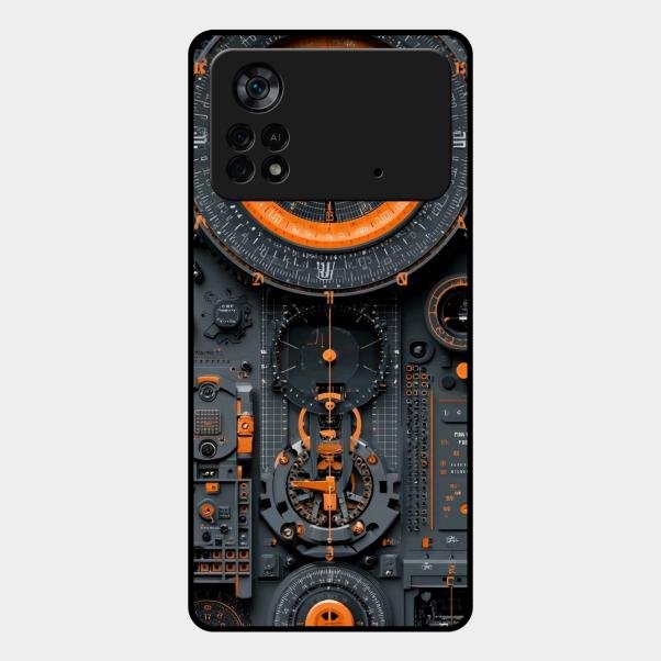 Mechanical Timepiece Glass Phone Cover Poco X4 Pro 5G