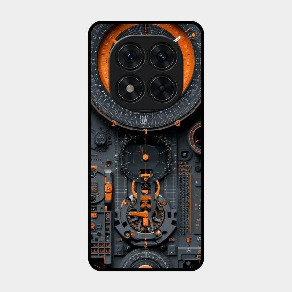Mechanical Timepiece Glass Phone Cover Poco X7 5G