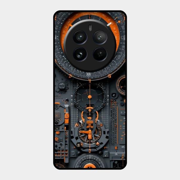 Mechanical Timepiece Glass Phone Cover Realme 12 Pro Plus 5G