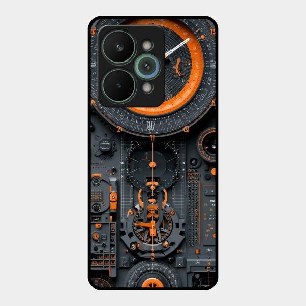 Mechanical Timepiece Glass Phone Cover Realme 15 Pro 5G