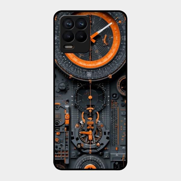 Mechanical Timepiece Glass Phone Cover Realme 8 Pro