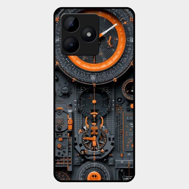 Mechanical Timepiece Glass Phone Cover Realme C53