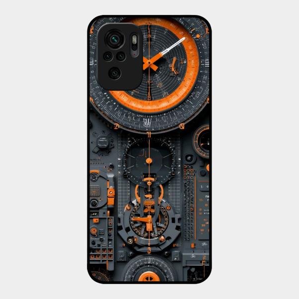 Mechanical Timepiece Glass Phone Cover Redmi Note 10